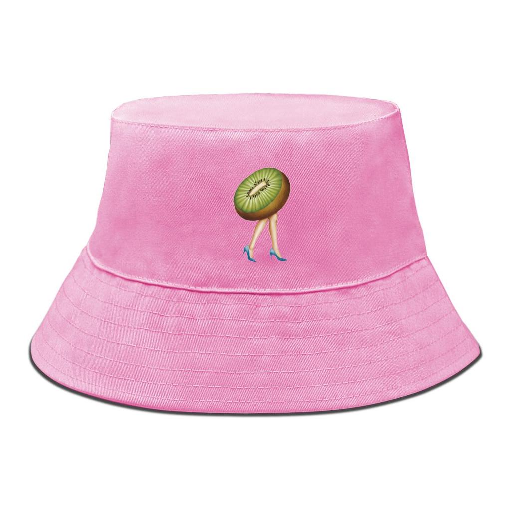 Kiwi Fruit High Heels Print Bucket Hat , Fruit Men's Cap Simple Hip Hop Summer Basin Hat
