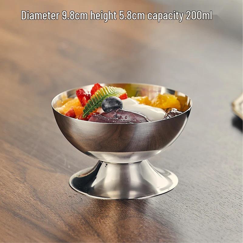 

Десертная чашка из нержавеющей стали, бокал для мороженого, барный бокал для вина 101-200ml