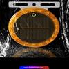 Yellow Flashing Light Touch Auto Solar Charging Car Night Safety Strong Magnetic Base Car Warning Lamp Anti-Collision Tail Light