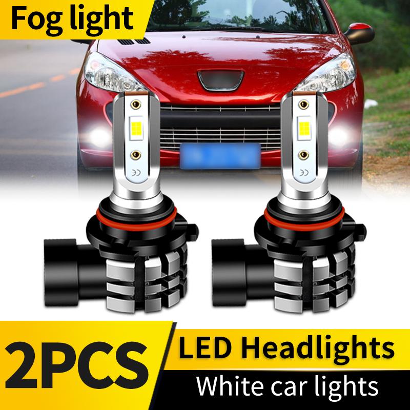 2PCS LED Headlight Bulb Kit H7 High Low Beam H11 Fog Lights 6000K White Bulbs Bright Lamp Canbus For Peugeot 207 2008-2014