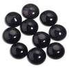 5-10 Stück Naturstein Cabochon Schwarzer Sandstein Rund Flachboden Cabochon Perlen Zur Schmuckherstellung DIY Ring Anhänger Zubehör