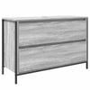 Bathroom Furniture Set with Shelf 3 pcs Grey Sonoma Wood Based Material