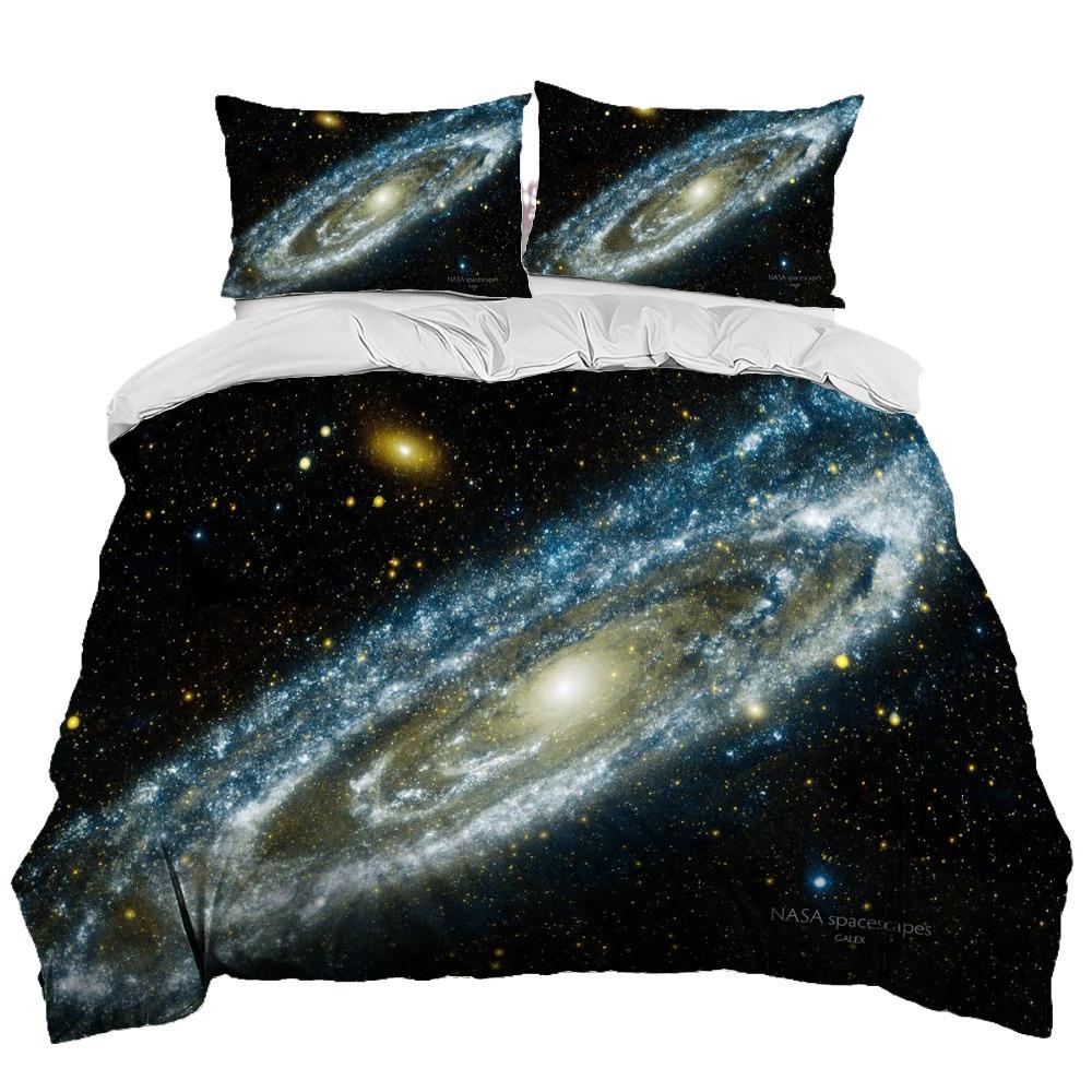 Digital Printing Three-Piece Universe Printing Bedding Home Textile Bedding
