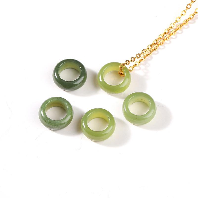 1 Set DIY Bracelet Necklace Accessories Natural Stone Carved Bead Pixiu Prayer Bead Supplies For Jewelry Making