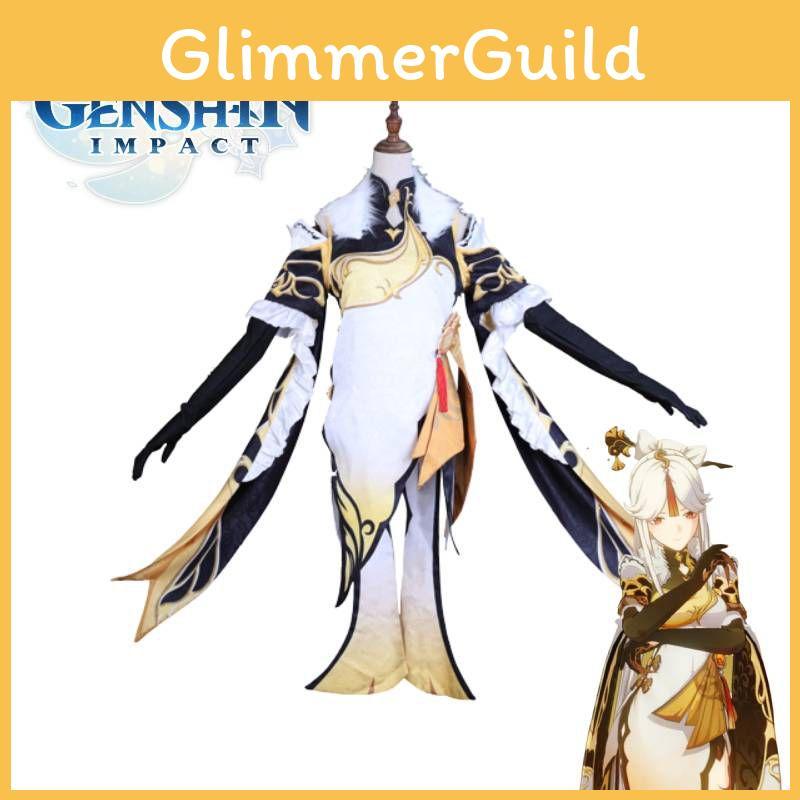 Gorgeous Genshin Impact Ningguang Cosplay Costume Women Christmas Party Performance