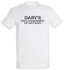 Gary's Shoes & Accessories T-Shirt Mens Womens Tees Top Married Sign Symbol with Logo Children Shop