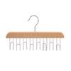 Douyin Multifunctional Tie & Camisole Hanger with 8 Solid Wood Hooks