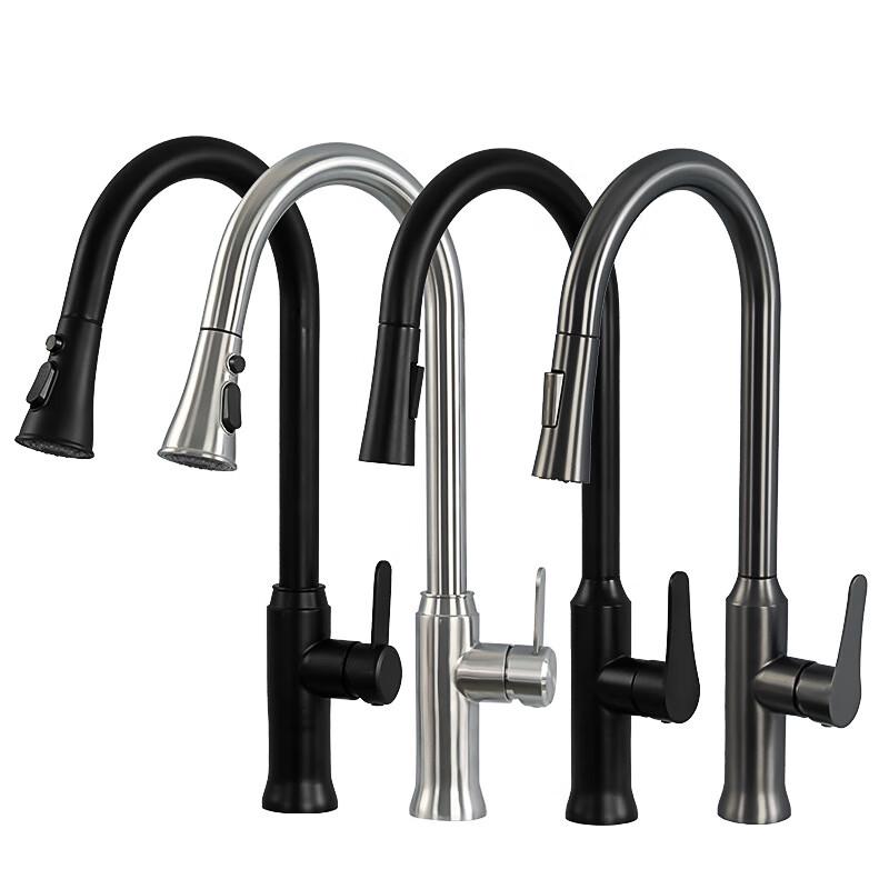 304 Stainless Steel Pull-out Kitchen Faucet
