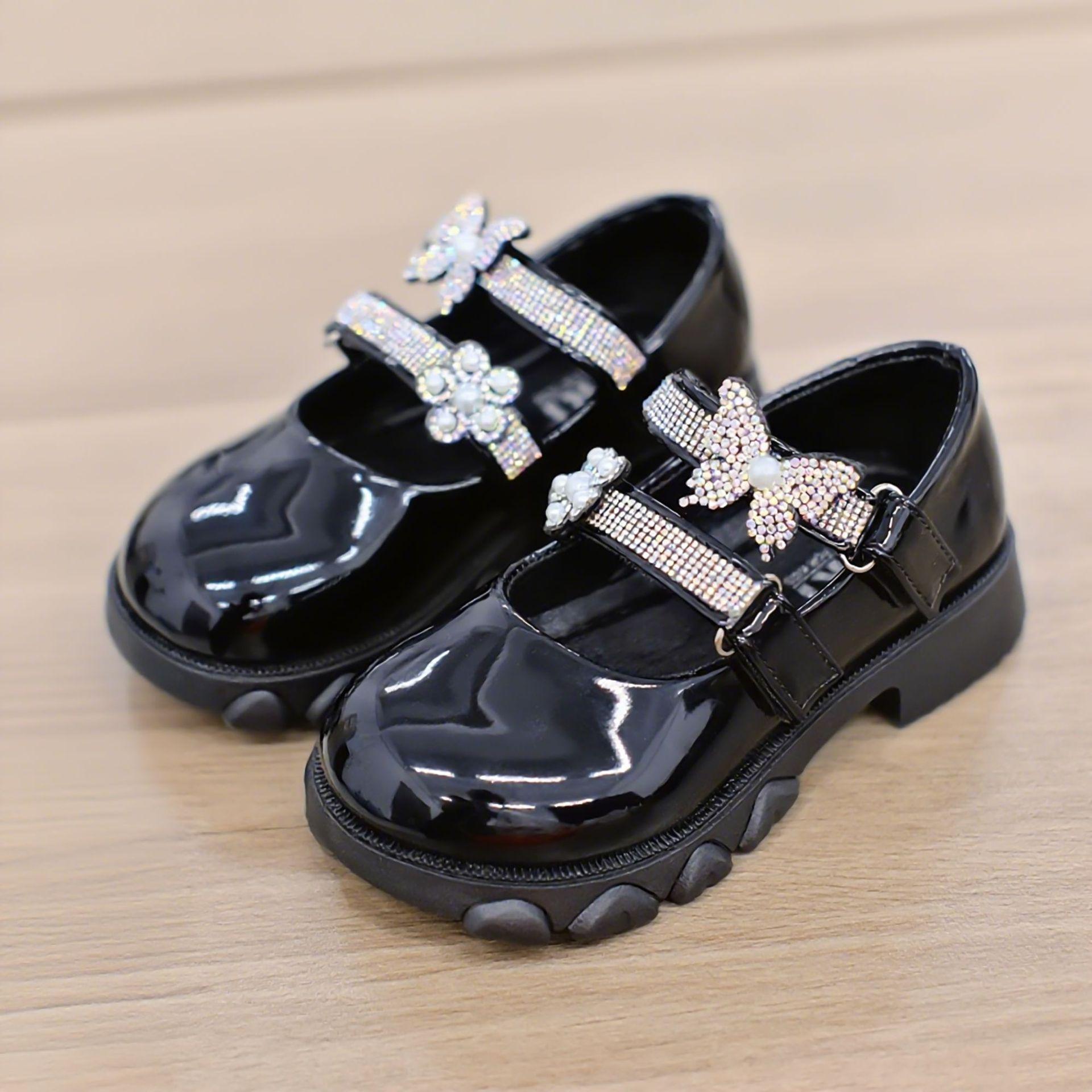 

Girls leather shoes spring and autumn 2025 new soft-soled princess shoes, medium and large children s shoes, little girls dance performance shoes 26