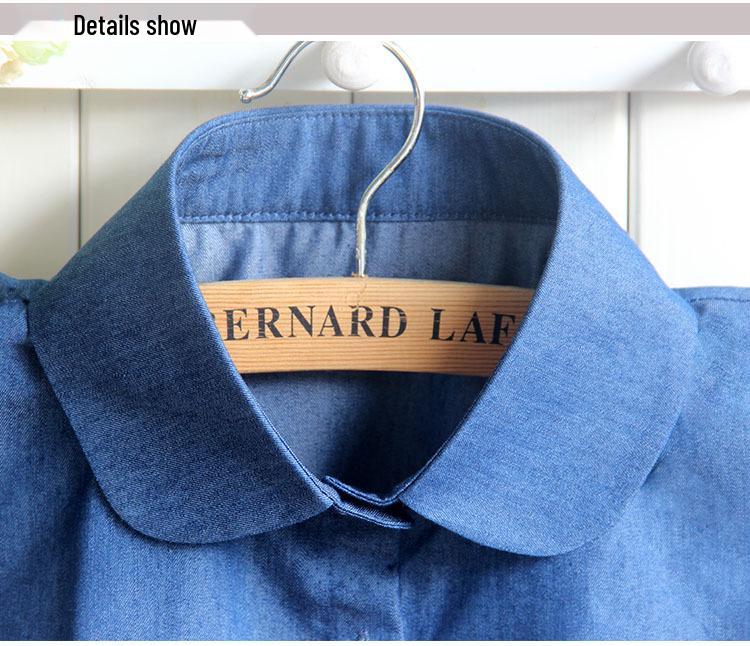 Korean Style Denim False Collar for Women's Autumn/Winter Shirts