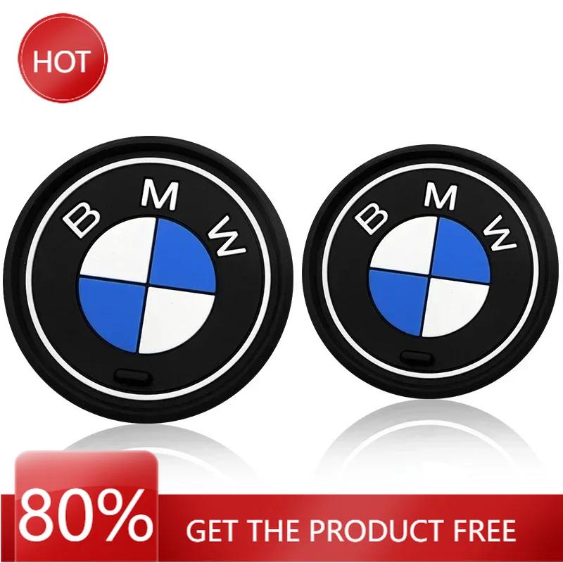 2025 Gorące GORĄCE 2 szt. Silikonowy Uchwyt na Kubek Wodę do Samochodu Mata Antypoślizgowa dla BMW X1 X3 X5 M3 M5 E36 E46 E39 E53 E