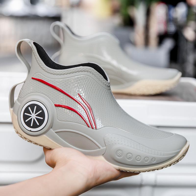 

Новые резиновые сапоги с низким верхом унисекс большого размера резиновые сапоги до щиколотки водонепроницаемые уличные рыболовные сапоги кухонные нескользящие резиновые сапоги 36-44 44