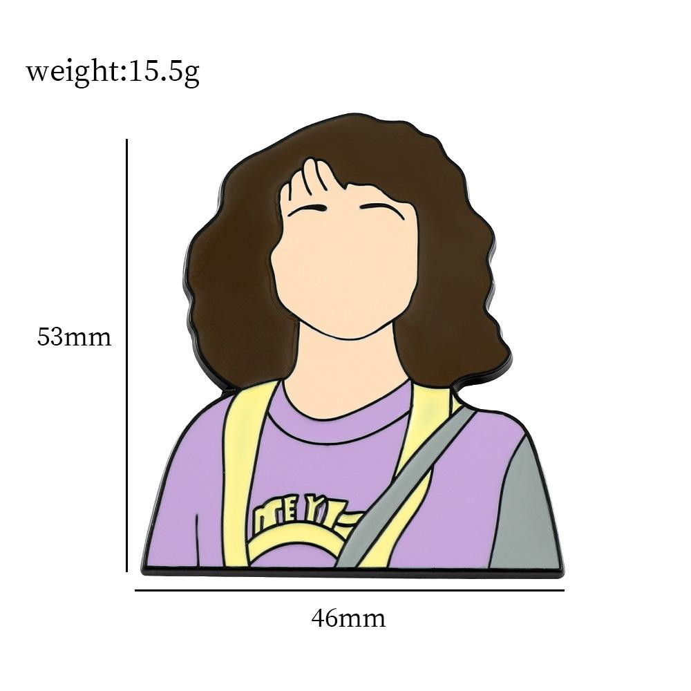 34 Odcinek Metalowa Odznaka Stranger Things Film Przygodowy Fantasy Postacie Filmowe i Telewizyjne Akcesoria Broszka ze Stopu Pin