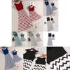Stylish Mother And Daughter Fashion Casual Boho Stripe Maxi Matching Dress Outfits
