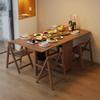 For Folding Dining Table Set 6 Chairs Luxury Modern Space Savers Minimalist Dining Table Nordic Table À Manger Kitchen Furniture