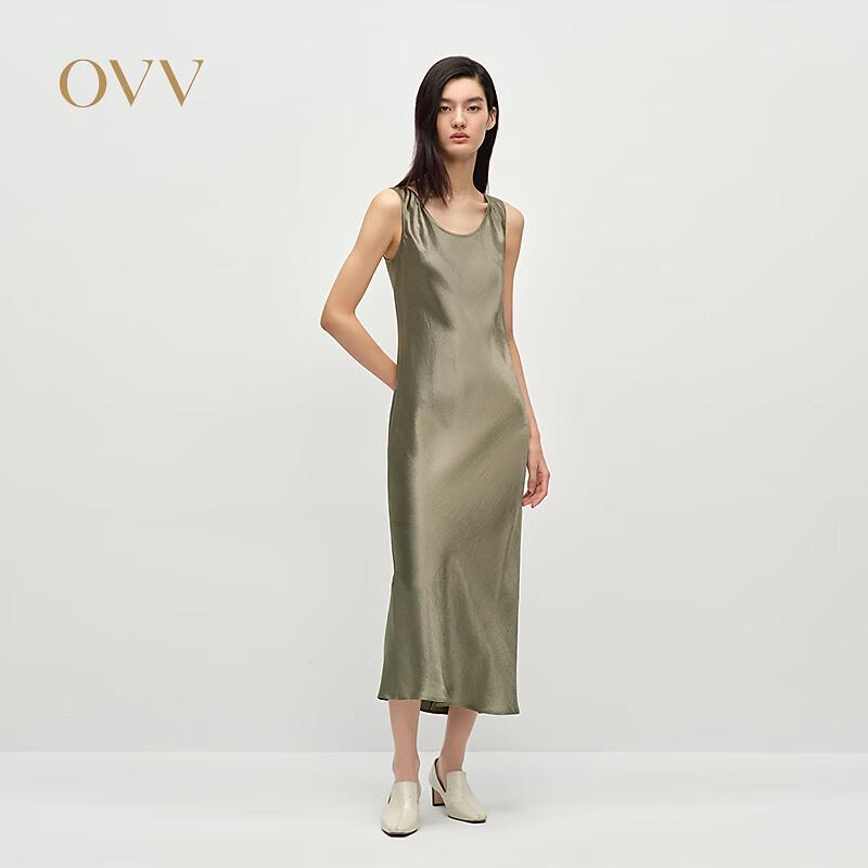OVV Women s Acetate Satin Casual Slip Dress L