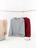 400g Silver Fox Fleece Lined Oversized Crew Neck Sweatshirt for Men - American Loose Fit, Drop Shoulder, Solid Color