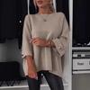 Autumn 2025 European & American Women's Versatile Round Neck Casual Top