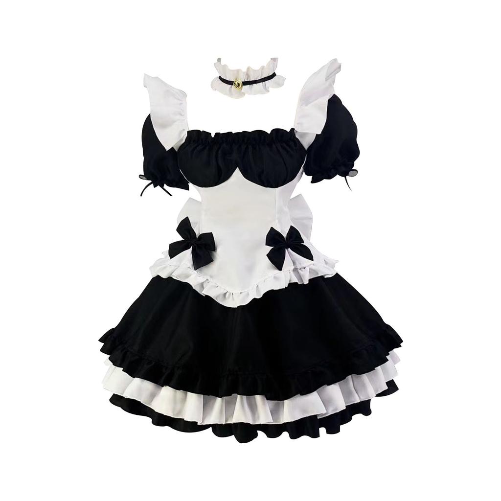 Cute Soft Girl Japanese  Outfit Daily Wear Plus Size Straps  Anime Costume Stage Performance
