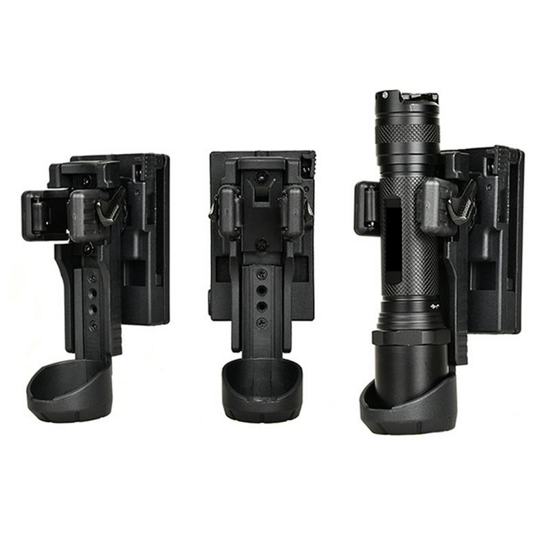 Flashlight Holder Duty Belt Rotatable Flashlight Carrier Gear Flashlight Belt Holder Portable Light Carry Case Flashlight Pouch
