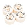 Miles Skateboard Wheels 99a 53mm Conical Hard 99 DURO CONICAL Set of 4 Skateboard Street [MILES WHEELS] (White)