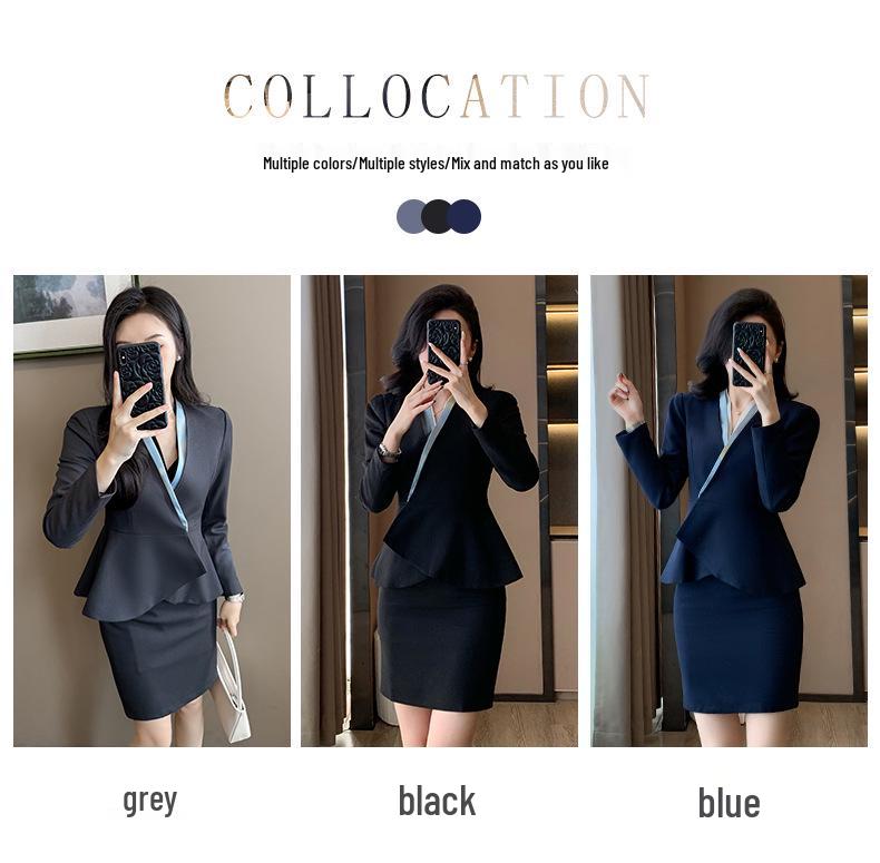2025 Spring/Autumn Women's Professional Slimming Suit Set - Elegant Office Workwear