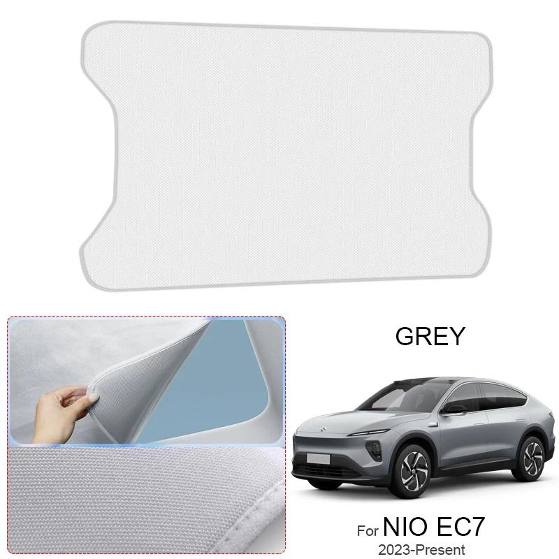 Auto Anti-UV Heat Insulation Skylight For NIO EC6 EC7 2023-Present Car Suede Fabric Electrostatic Adsorption Sunroof Sunshade