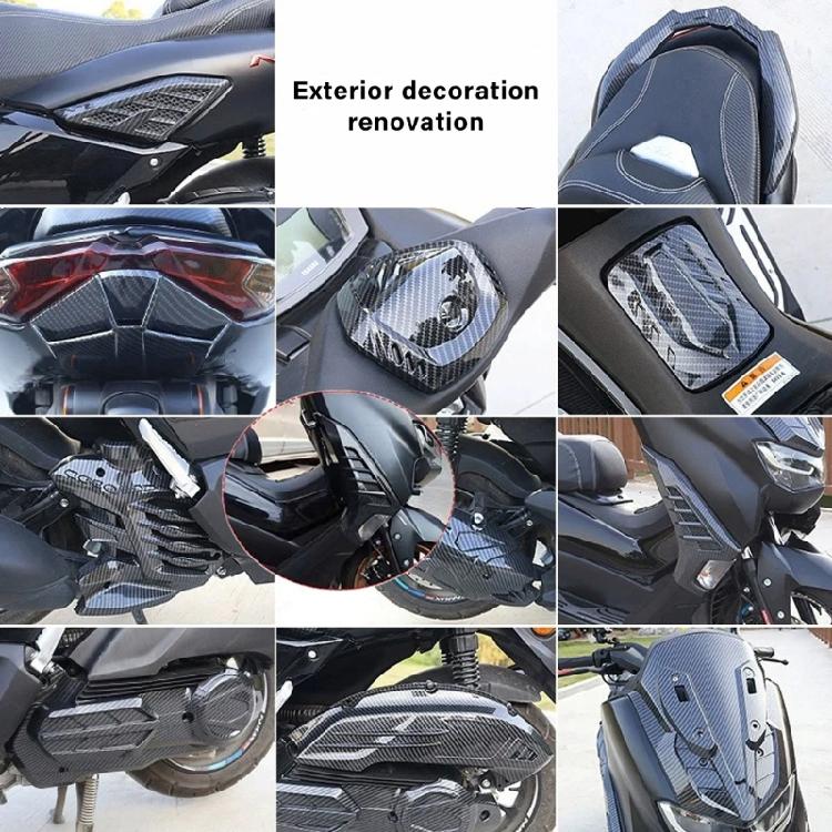 Motorrad Frontblinkerabdeckung Karbonfaser-Look Abdeckung ABS-Material Optimierte Sichtbarkeitsdesigns für NMAX155