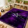 Dark Baphomet Grimoire Pentagram Patterned Rug Durable Stainresistant Easyclean Carpet For Bathroom Kitchen Home Decor Valentine'S Day Gift