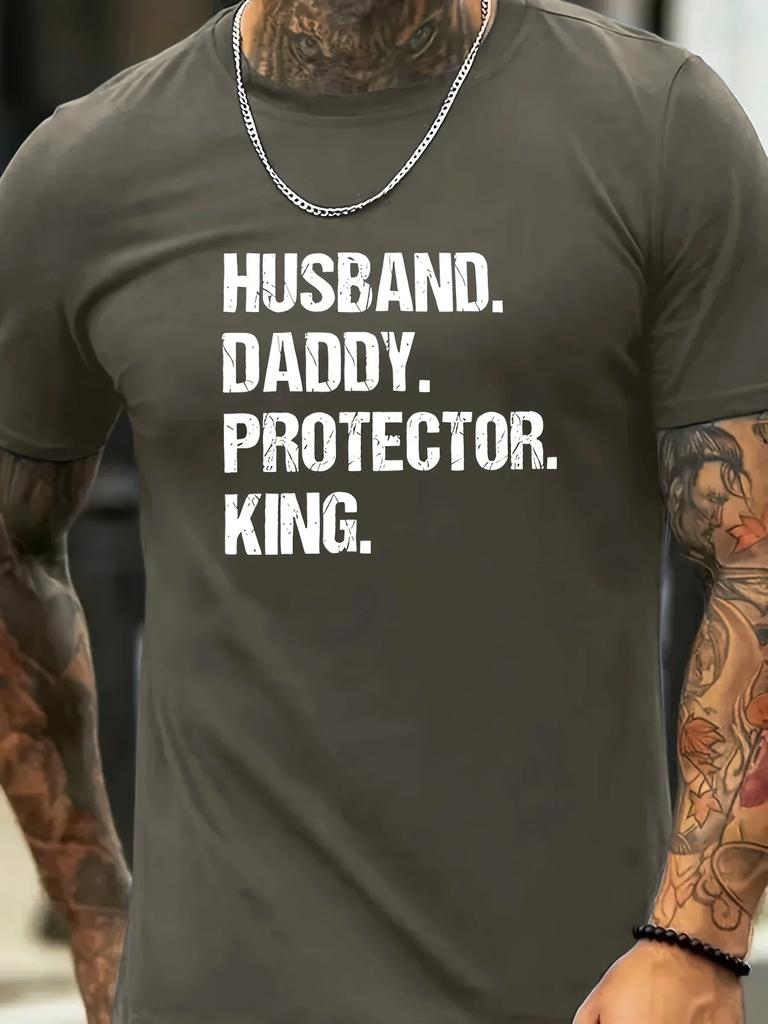 Graphic Print Tee - Soft Slight Stretch Crew Neck Short Sleeve T-Shirt for Men - All-Season Casual Wear for Summer and Beyond