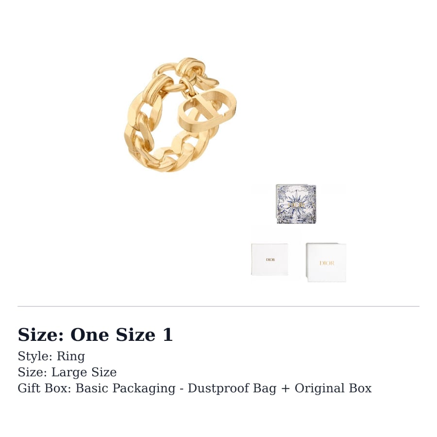 Dior Rings Women's R1050MTGMT-D300