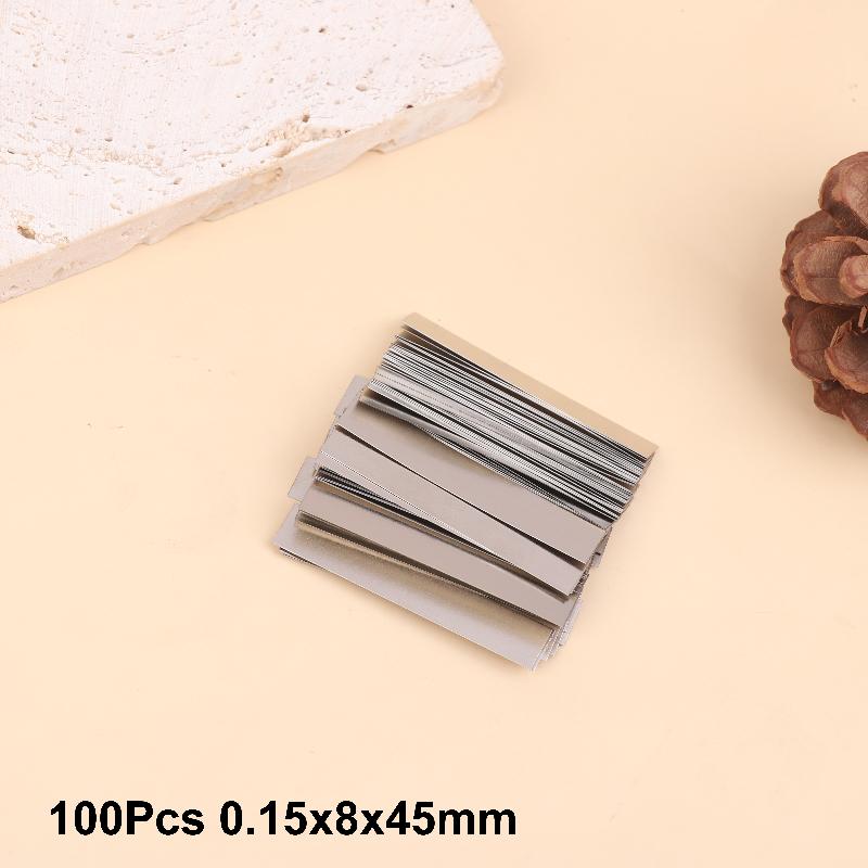 100 Stück vernickelter Stahlstreifen Nickelplattierter Streifen für 18650-Batterie Schweißpunktmaschine Schweißgerät Punktschweißgerät