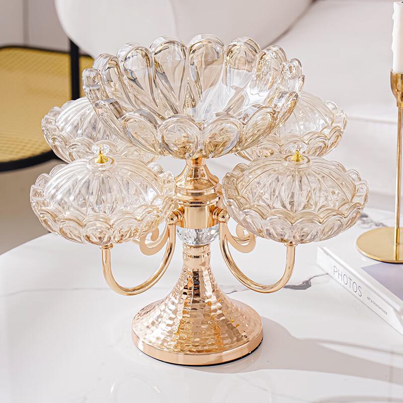 Nordic Light Luxury Rotatable 5-Compartment Serving Dish