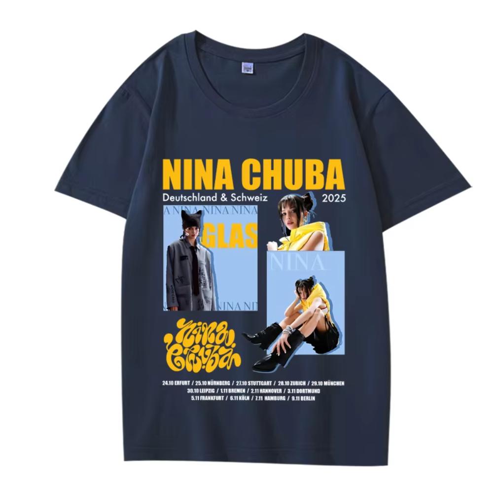 

Vintage Singer Nina Chuba Graphic T Shirts 2025 New Men Women Oversized Cotton Short Sleeve Summer Funny Printed Unisex T-shirts 4XL