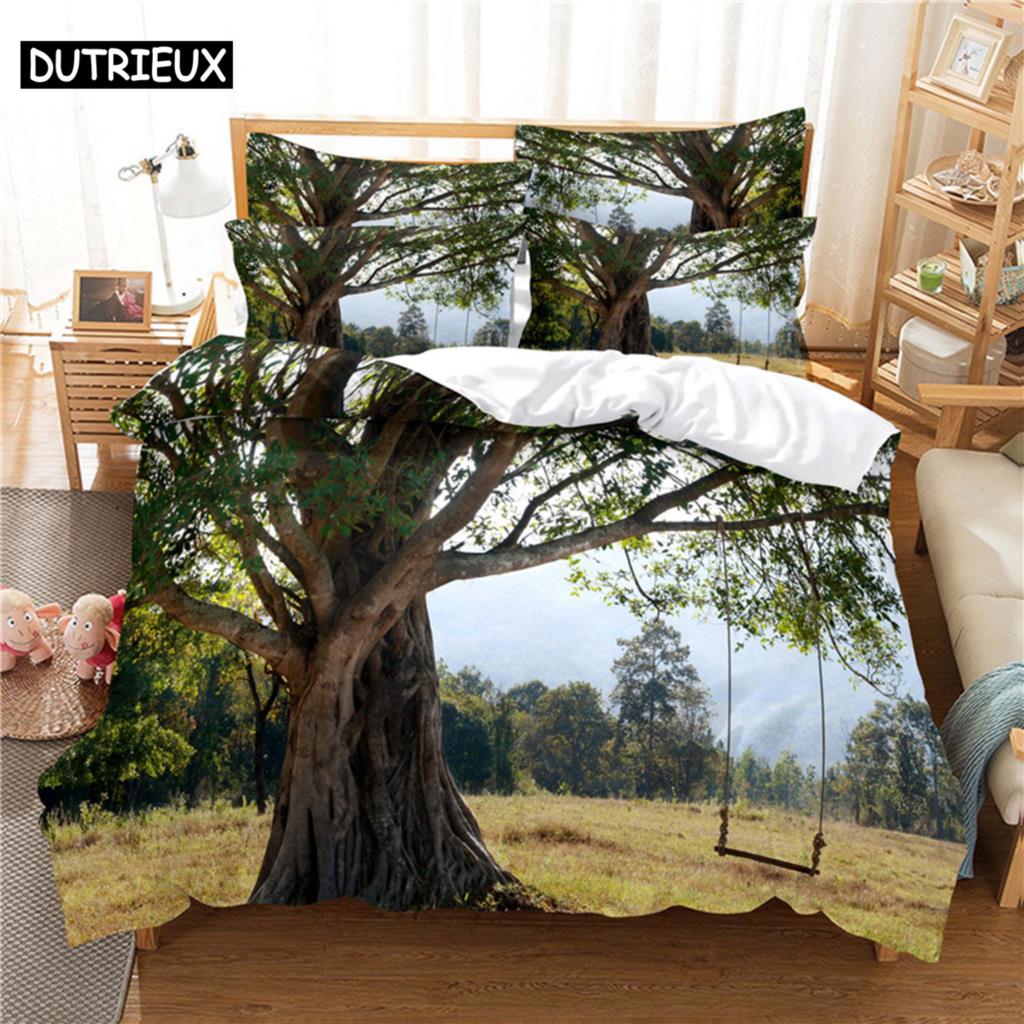 Comforter Colorful Aurora Bedding Set 3D Bedding Digital Printing Queen Size Bedding Set Fashion Design