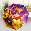 1 PC Automatic Folding Umbrella - Spyro Trilogy Pattern Portable Foldable Design With 8 Ribs Christmas Birthday Gifts