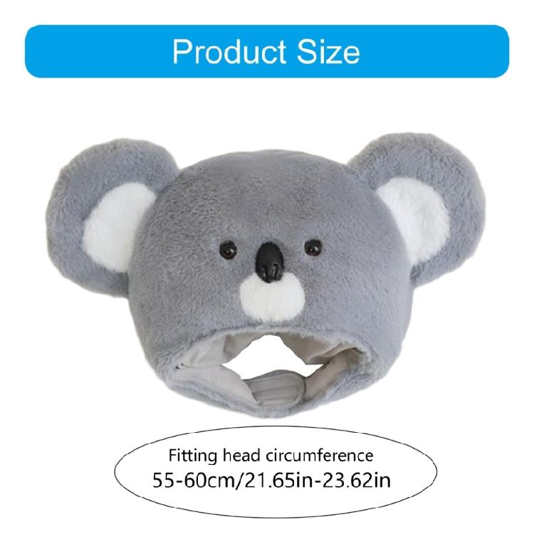Trendsetting Fun Koala Hat for Douple Engagement Wedding Photo Props Party Wear Novelty Headgear Props
