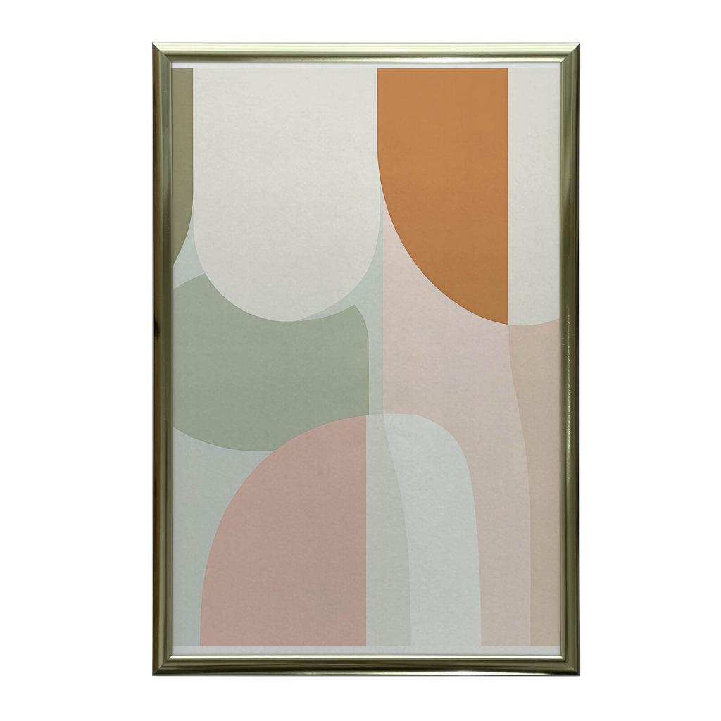 Pastel Harmony Pastel Harmony, 50X70 Cm, Gold Aluminum Frame, 230 Gsm Matte Paper