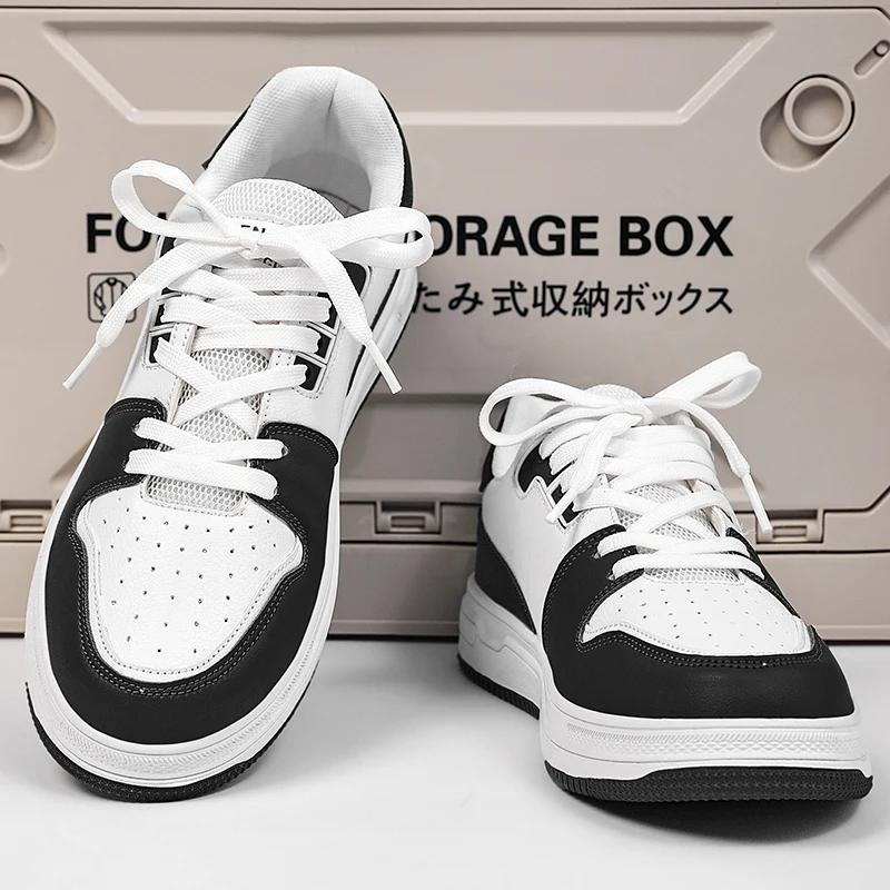 Duży Rozmiar39-47Męskie Casualowe Buty Sportowe z Personalizowanym Designem Lekkie i Wszechstronne Skórzane Wygodne Męskie Buty Boardowe