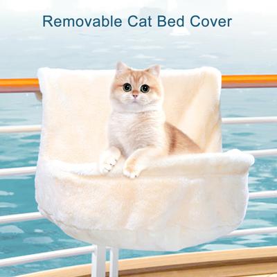 Cat Radiator Bed for Heaters Foldable Hanging Cat Plush Bed with Metal Frame Cozy Cat Hammock Warm Cat Radiator Nest