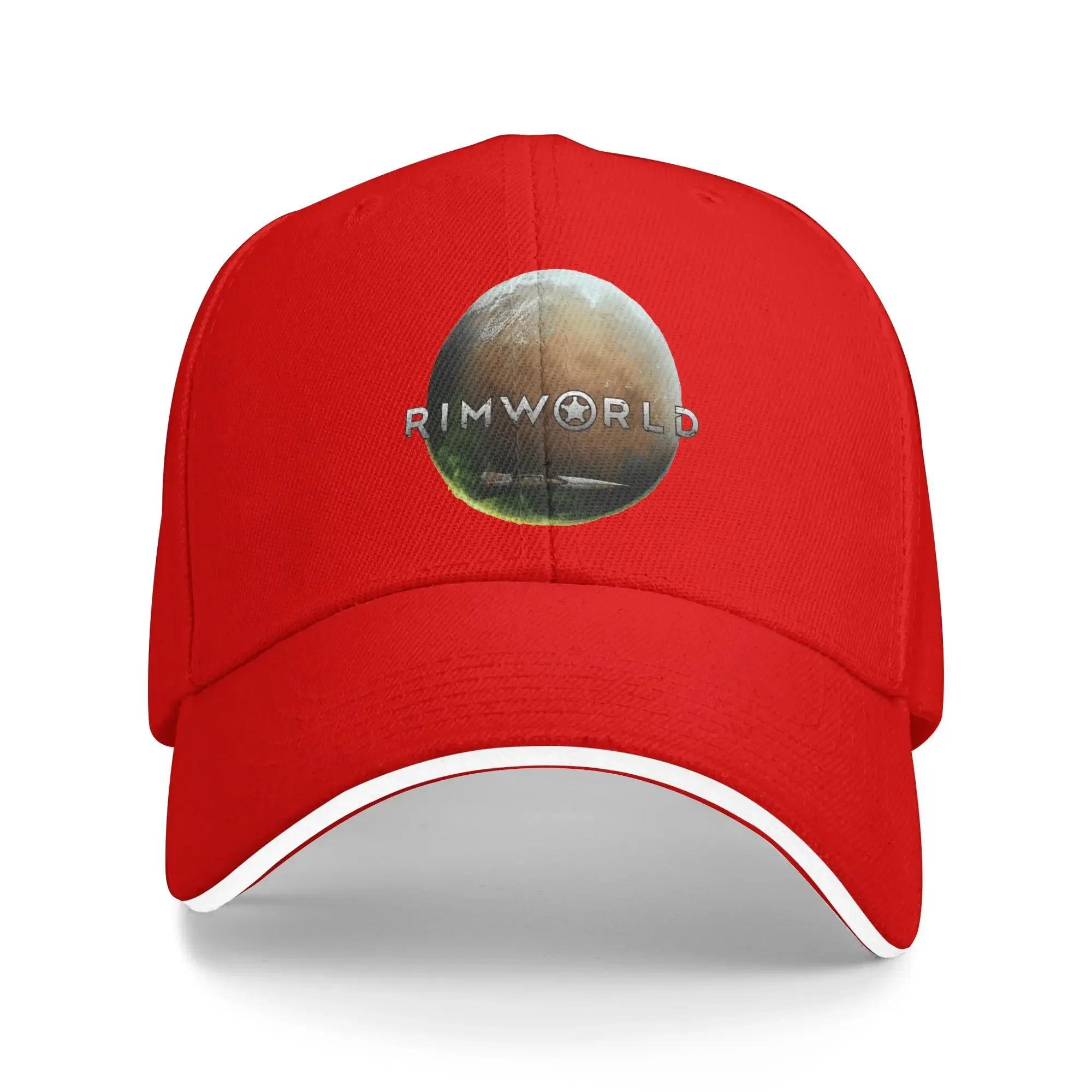 RimWorld Солнечная Бейсболка Весенняя Пара Женская С Принтом Тракер Шляпа Оптом Стильная Уличная Спортзал Бейсболки One Size