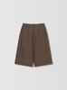 READLEAD Relaxed Pleated Bermuda Pants_Brownie