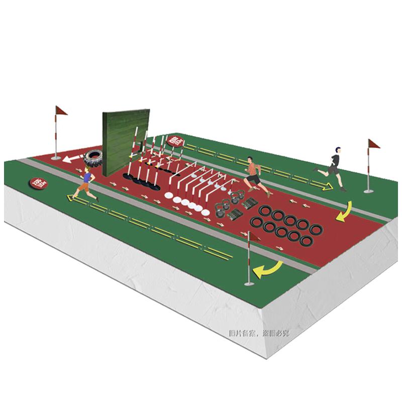 9281 New Outline 400m Combined Obstacle Training Equipment