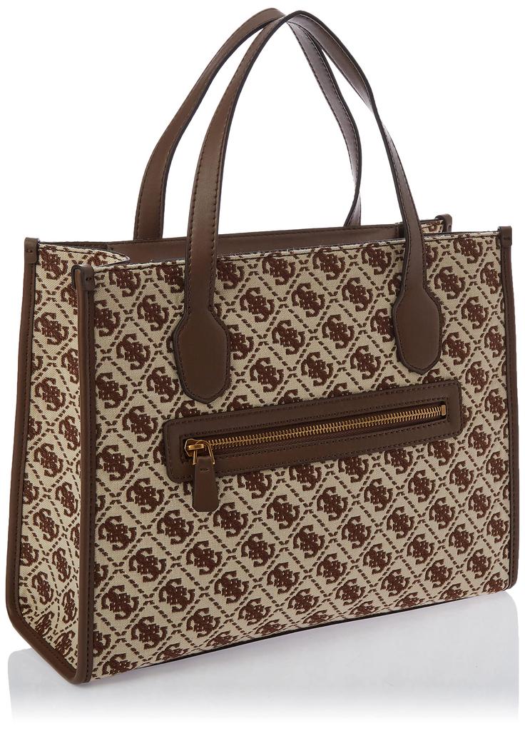 Ladies Bag IZZY 2 COMPARTMENT TOTE for Brown [GUESS] Women, Logo.