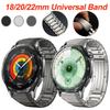 Stainless Steel Band for Huawei GT6/GT6Pro 46mm Curved Connector Design Business Wristband for Huawei 18/20/22mm Universal Band