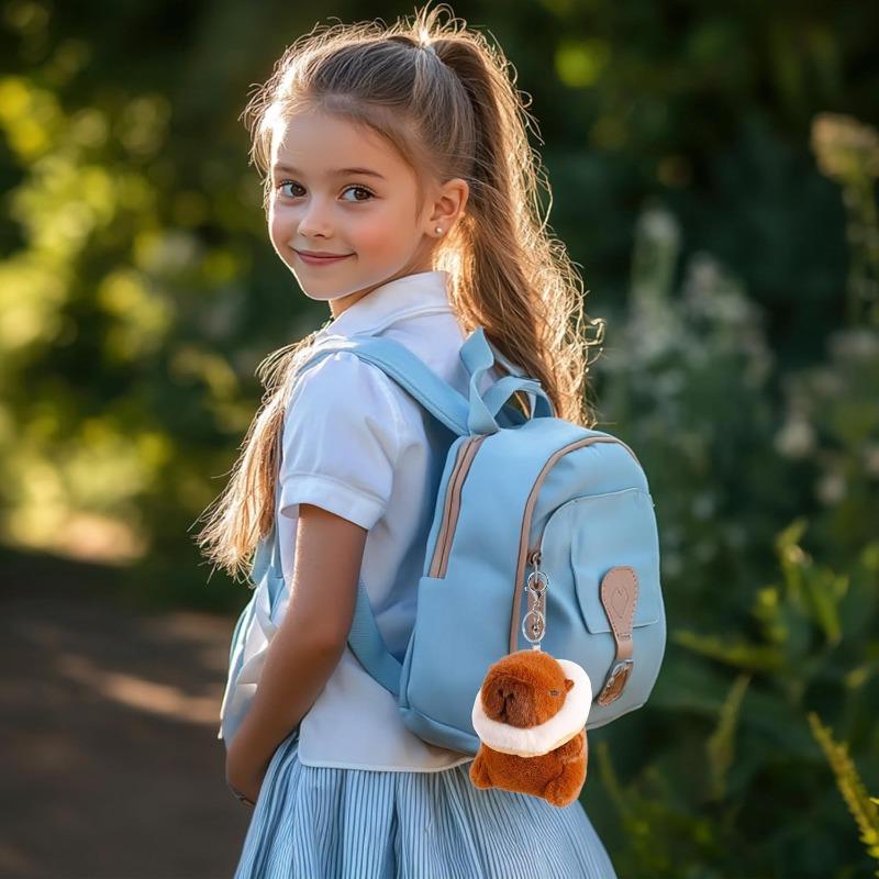 4 Pack Capybara Keychain Plush, Capybara Stuffed Animal Toys with Clothes Accessories,Valentine's Day Gifts for Kids