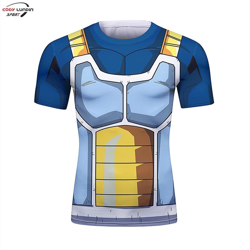 Mens Slim Fit Short Sleeve T-Shirt With 3D Print Quick-Dry Athletic Top Running Casual Sport