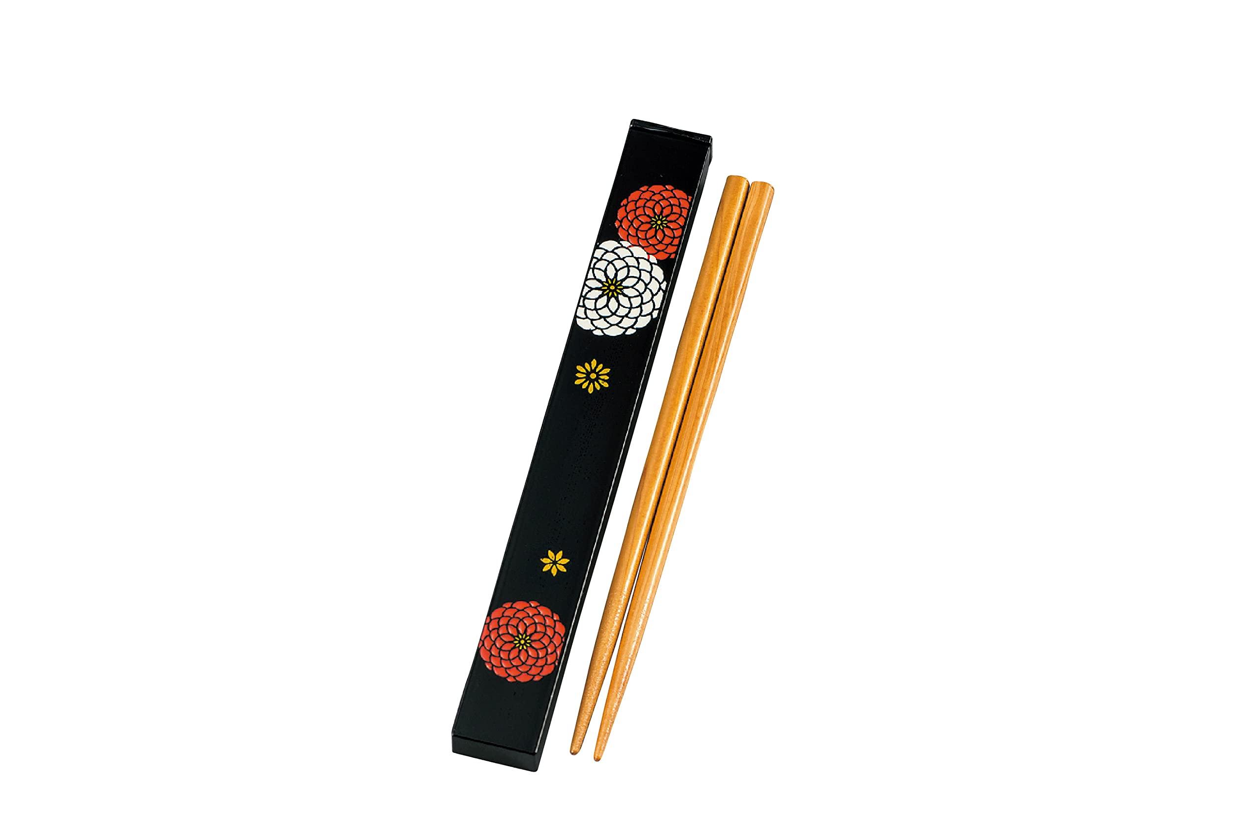 

Tatsumiya Hyakka Square Chopstick Case W19 33376 18.0 Set, Black. Size Approx. D2.3 H1.2 (Chopsticks Approx. 18cm) чёрный