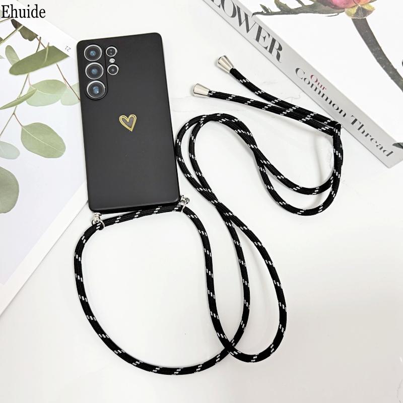 Lanyard Love Hülle Für Samsung Galaxy S26 Ultra S25 FE S21 S22 S23 S24 Plus Stoßfest Halsband Crossbody-Riemen Silikonhülle