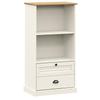 VIGO Bookshelf 60 x 35 x 114.5 cm Solid Pine Wood
